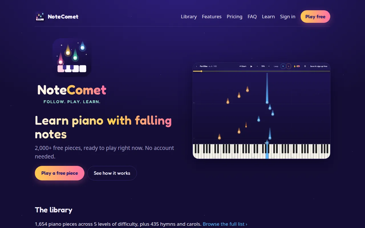 Screenshot placeholder for NoteComet